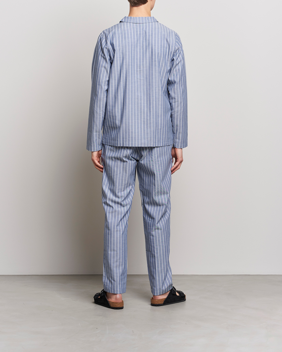 Herre | | Nufferton | Uno Mini Stripe Pyjama Set Navy/White