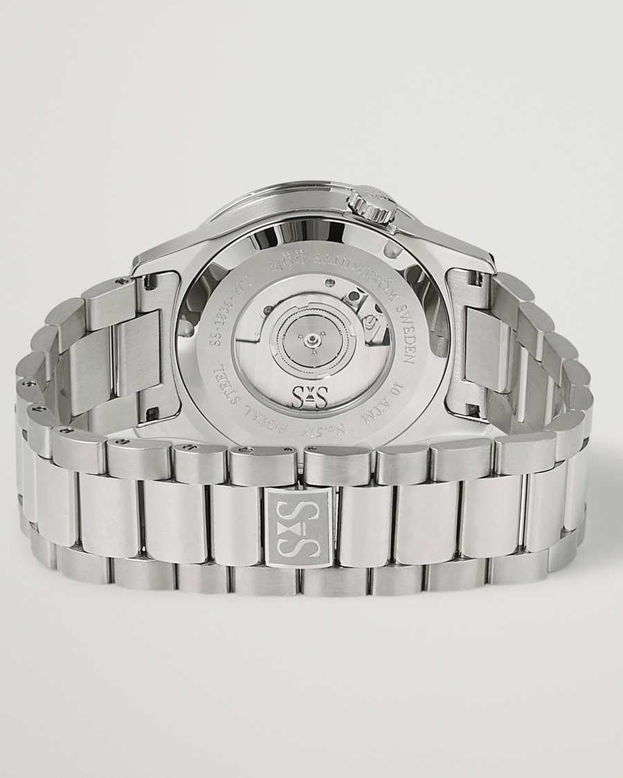 Herre | Sjöö Sandström Royal Steel Worldtimer 36mm Black with Steel | Sjöö Sandström | Royal Steel Worldtimer 36mm Black with Steel