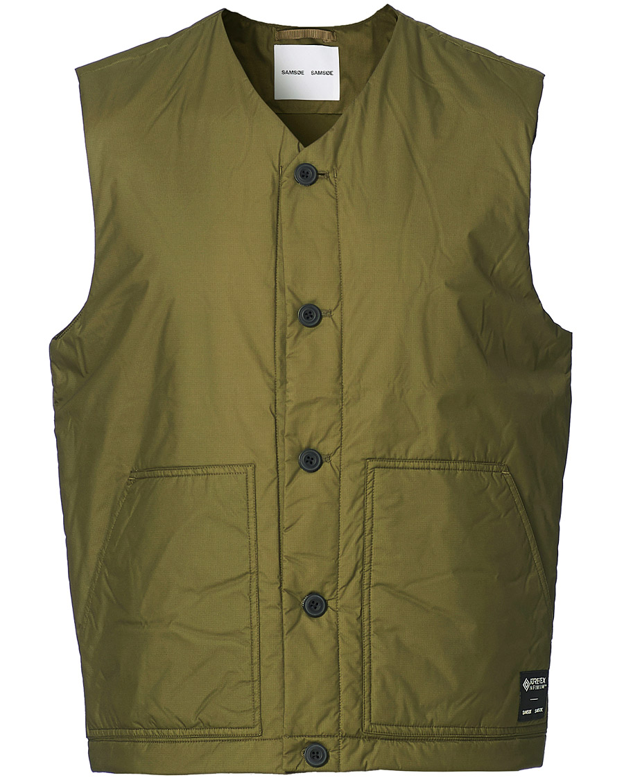 Herre | Jakker | Samsøe Samsøe | Samsøe & Samsøe Tom Gore-Tex Vest Ivy Green