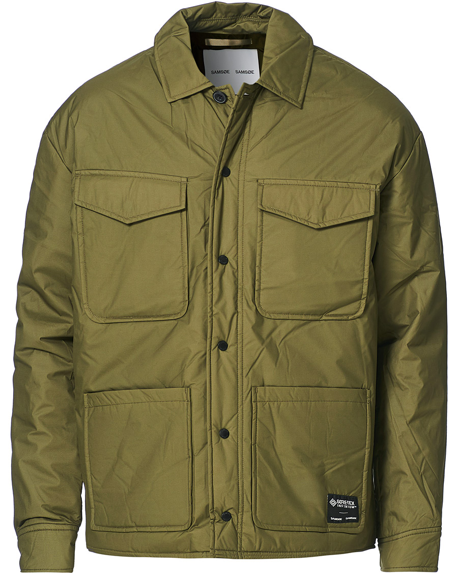 Herre | Jakker | Samsøe Samsøe | Samsøe & Samsøe Tony Gore-Tex Shirt Jacket Ivy Green