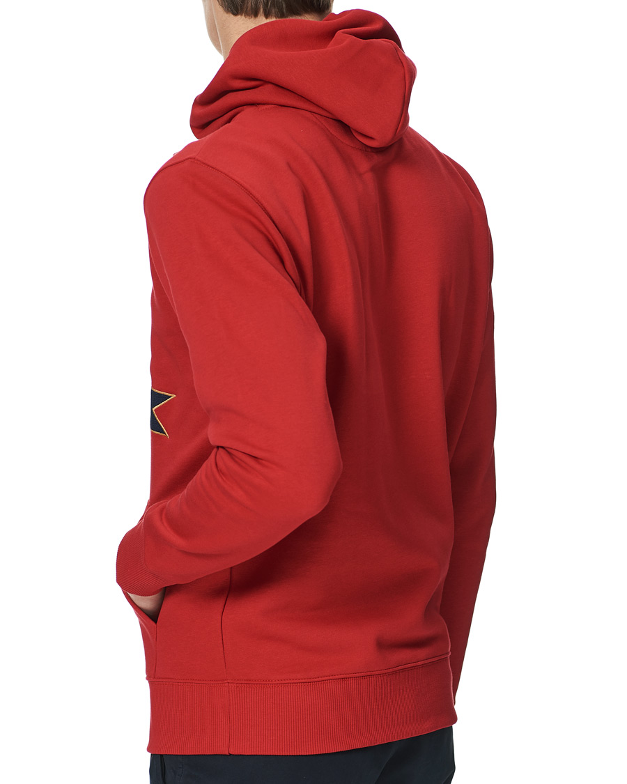 Herre | Trøjer | GANT | Banner Shield Hoodie Equestrian Red