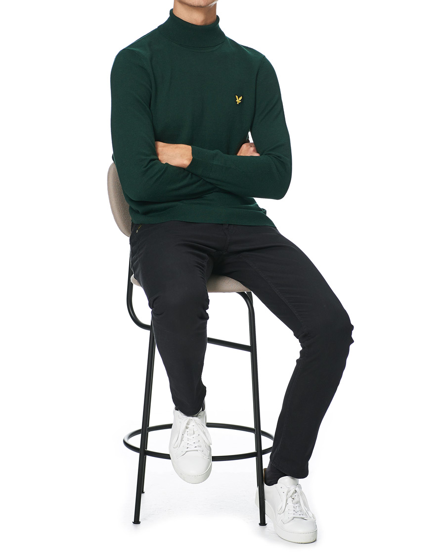 Herre | Trøjer | Lyle & Scott | Rollneck Dark Green
