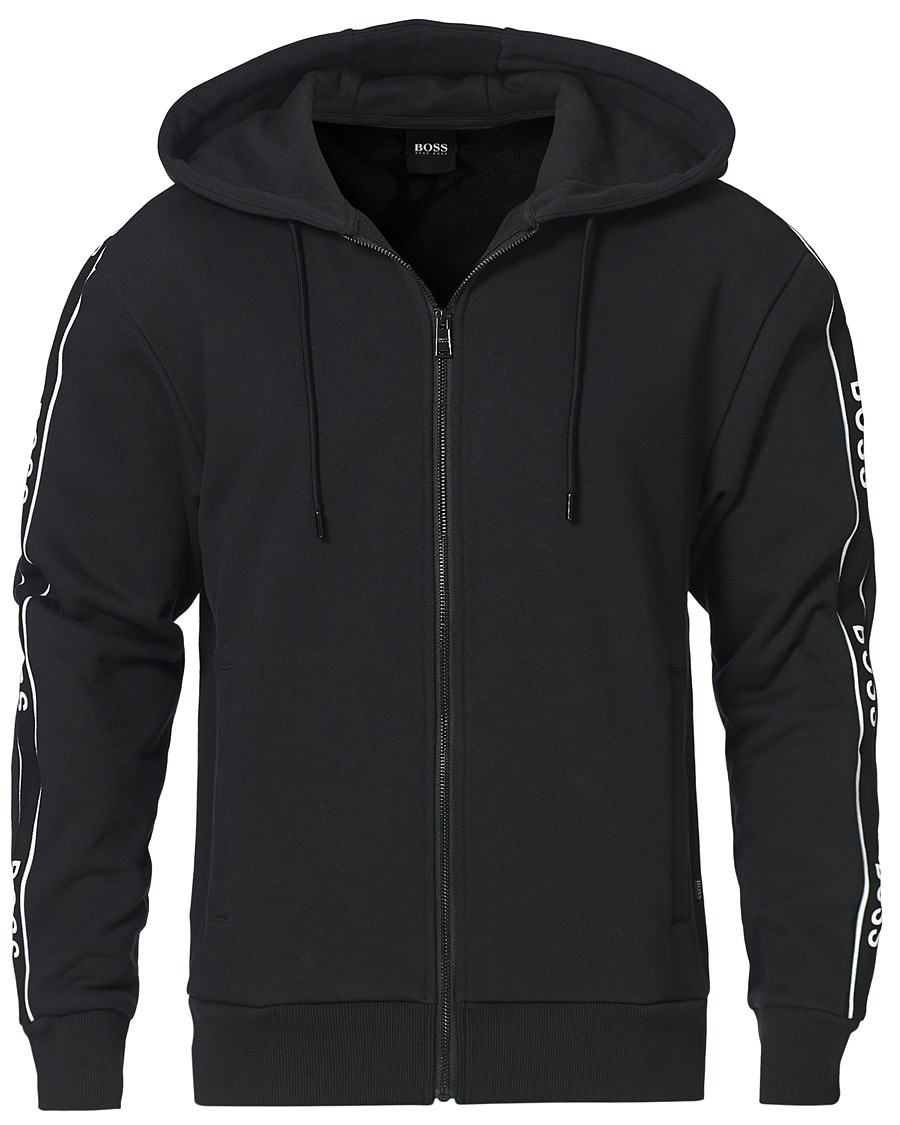 Herre | Trøjer | BOSS BLACK | BOSS Seeger Unwrapped Full Zip Hoodie Black