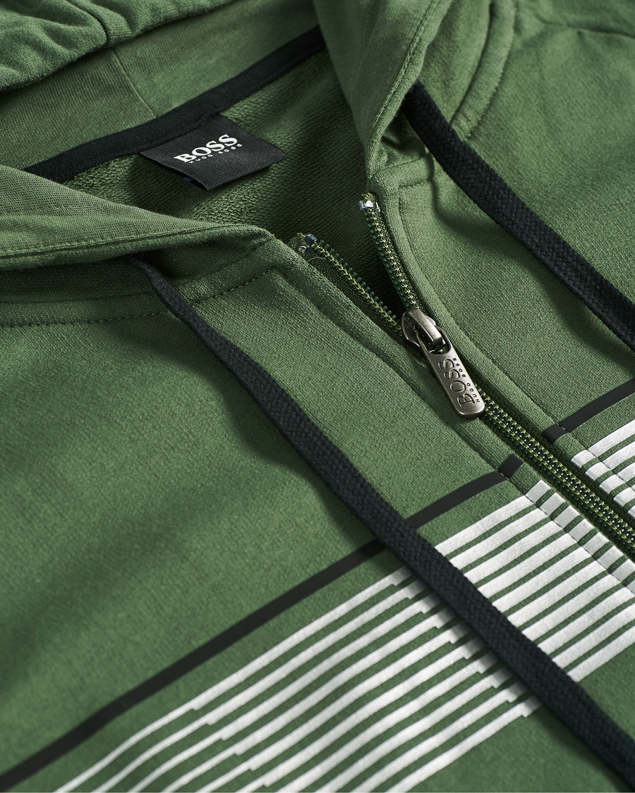 Herre | Trøjer | BOSS BLACK | BOSS Authentic Full Zip Hoodie Green