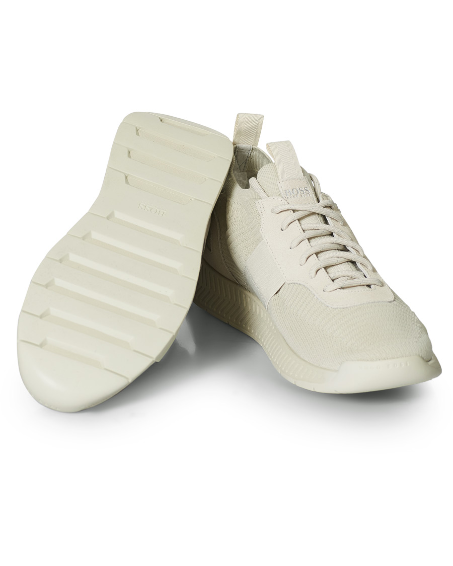 Herre | BOSS Titanium Running Sneaker Open White | BOSS BLACK | BOSS Titanium Running Sneaker Open White