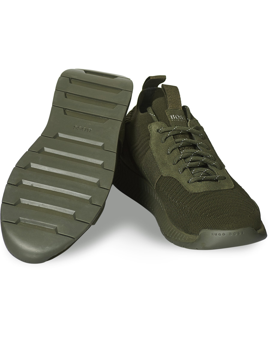 Herre | BOSS Titanium Running Sneaker Dark Green | BOSS BLACK | BOSS Titanium Running Sneaker Dark Green