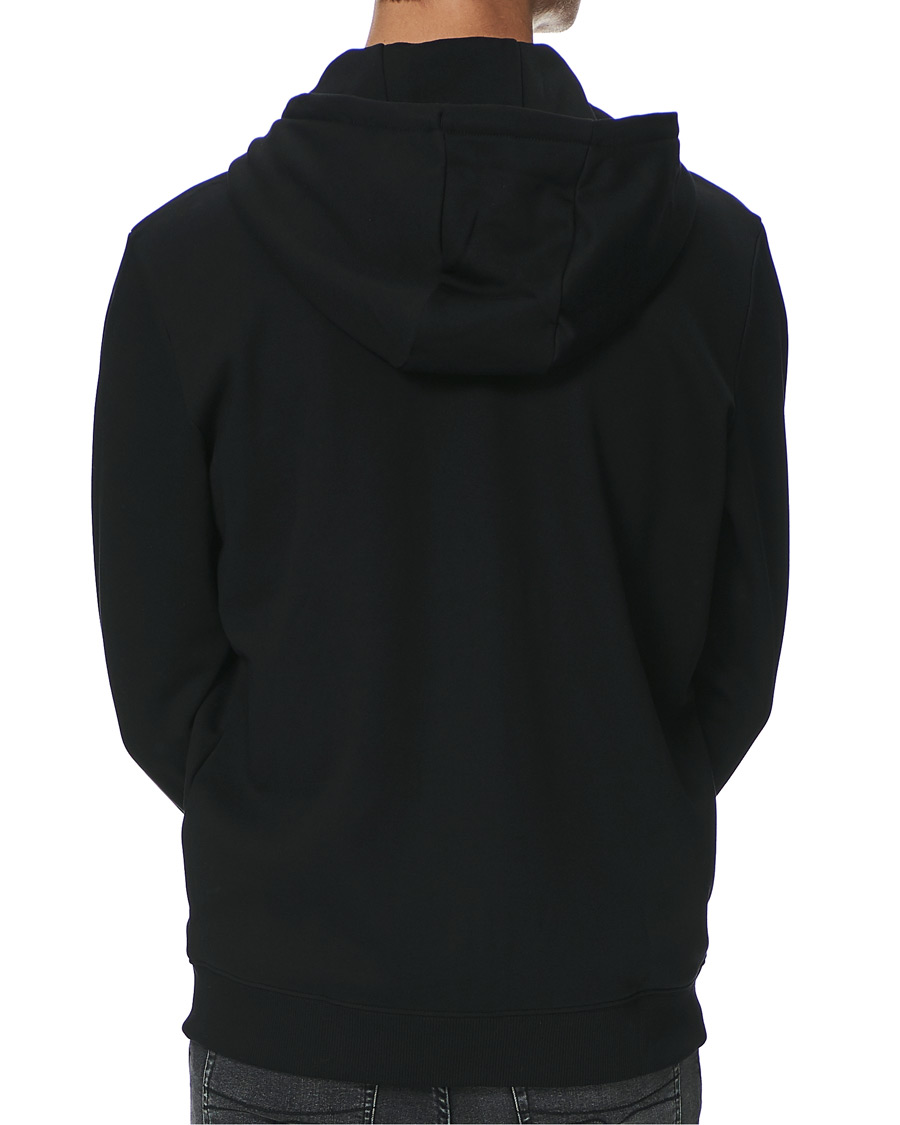 Herre | Trøjer | HUGO | Dellar Glossy Logo Full Zip Hoodie Black