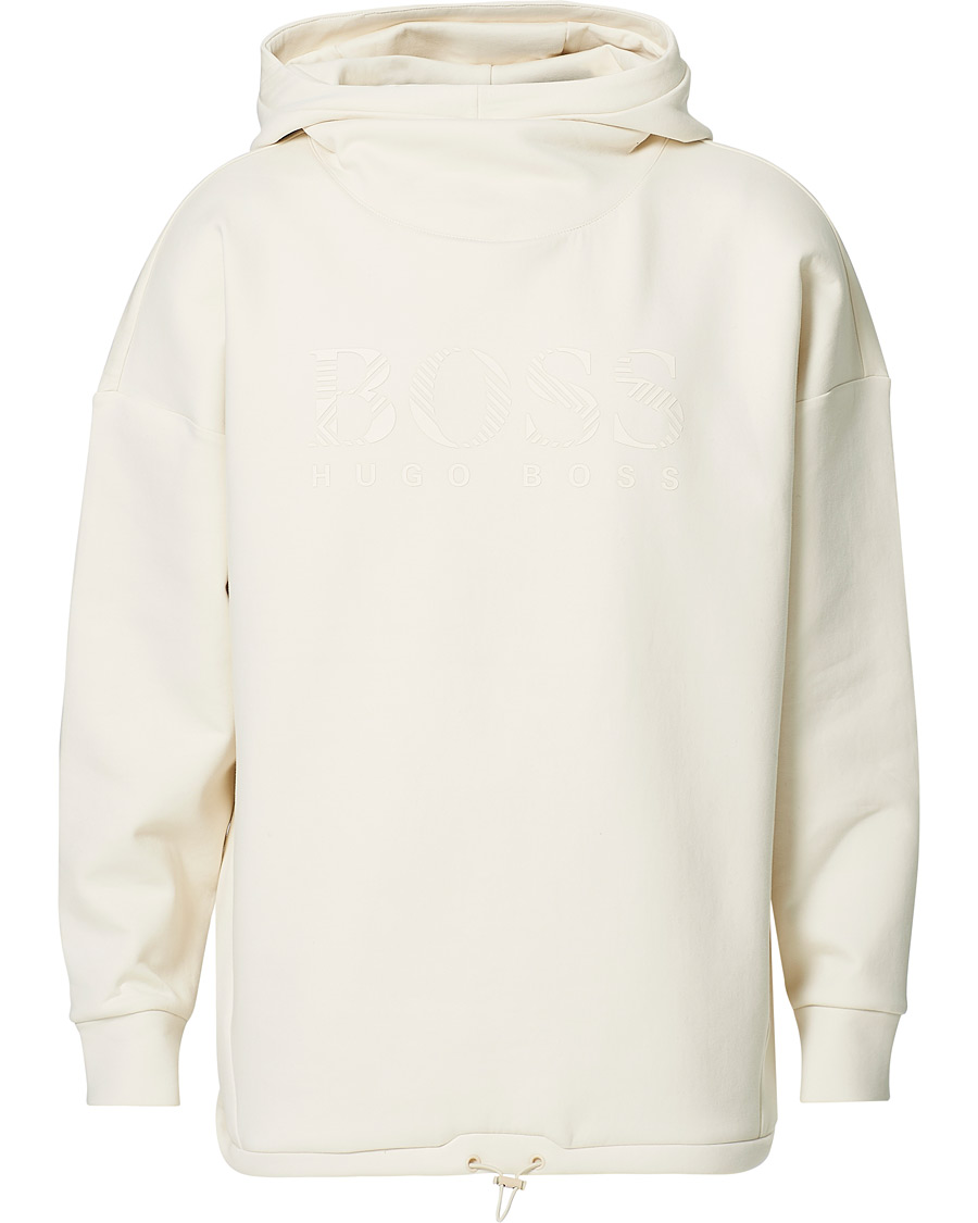 Herre | Trøjer | BOSS GREEN | BOSS Athleisure Soody Iconic Logo Hoodie Open White