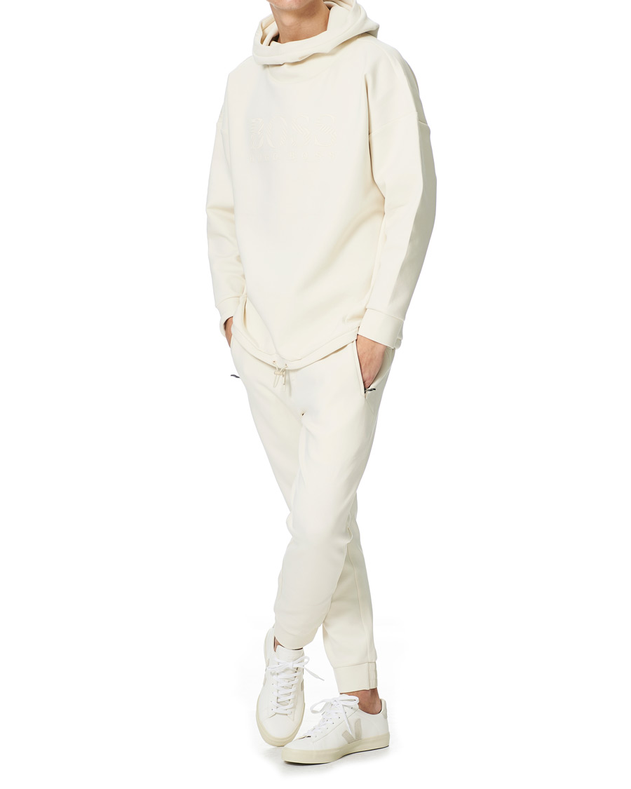 Herre | Trøjer | BOSS GREEN | BOSS Athleisure Soody Iconic Logo Hoodie Open White