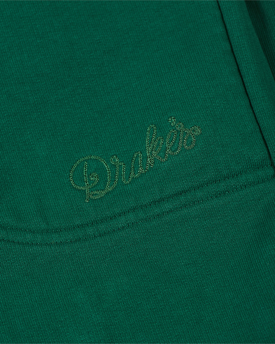 Herre | Bukser | Drake's | Cotton Jogging Bottoms Green