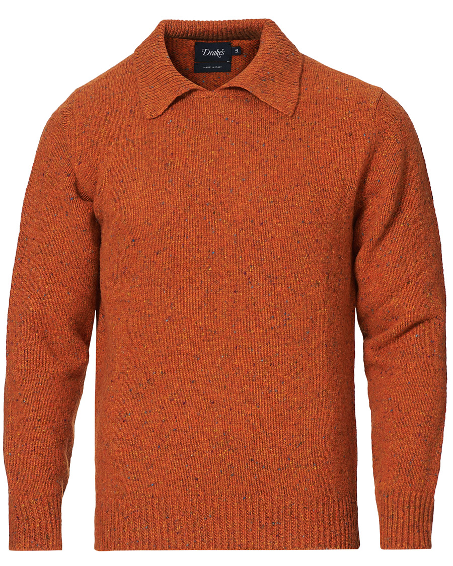 Herre | Trøjer | Drake's | Merino Integral Collar Firefly
