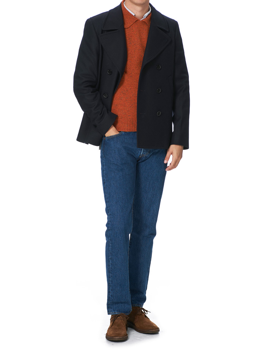 Herre | Trøjer | Drake's | Merino Integral Collar Firefly