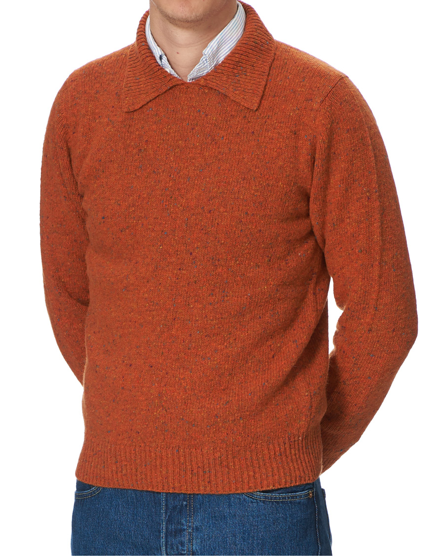 Herre | Trøjer | Drake's | Merino Integral Collar Firefly