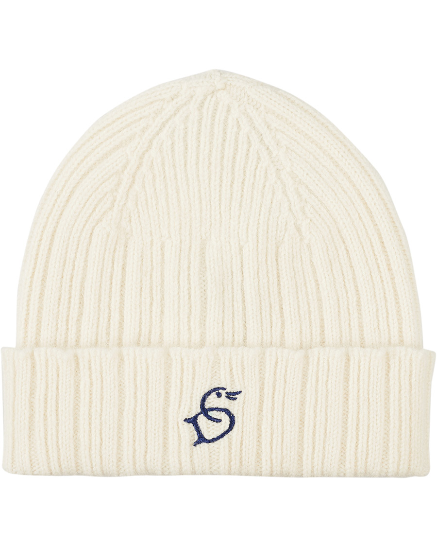 Herre | Drake's Geelongora Beanie Hat Ecru | Drake's | Geelongora Beanie Hat Ecru
