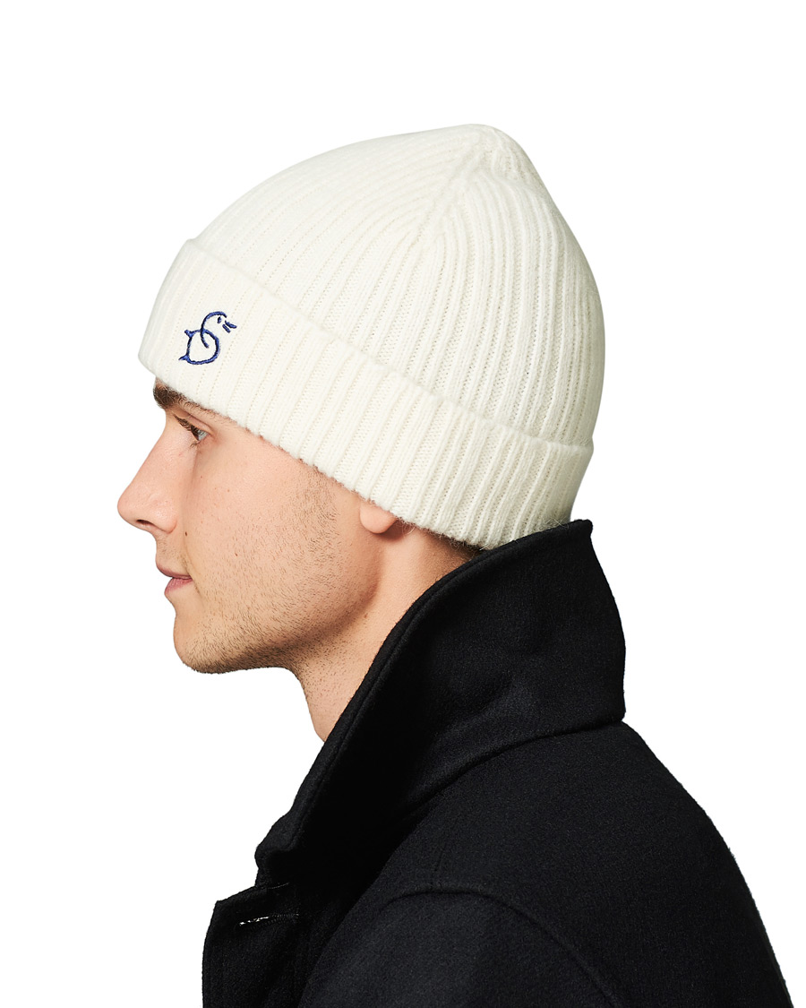Herre | Drake's Geelongora Beanie Hat Ecru | Drake's | Geelongora Beanie Hat Ecru