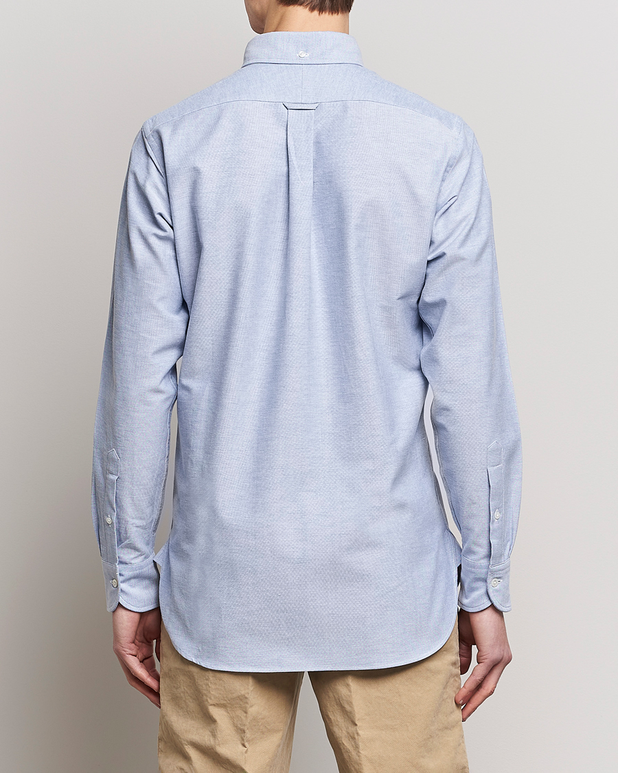 Herre | Skjorter | Drake's | Button Down Oxford Shirt Blue