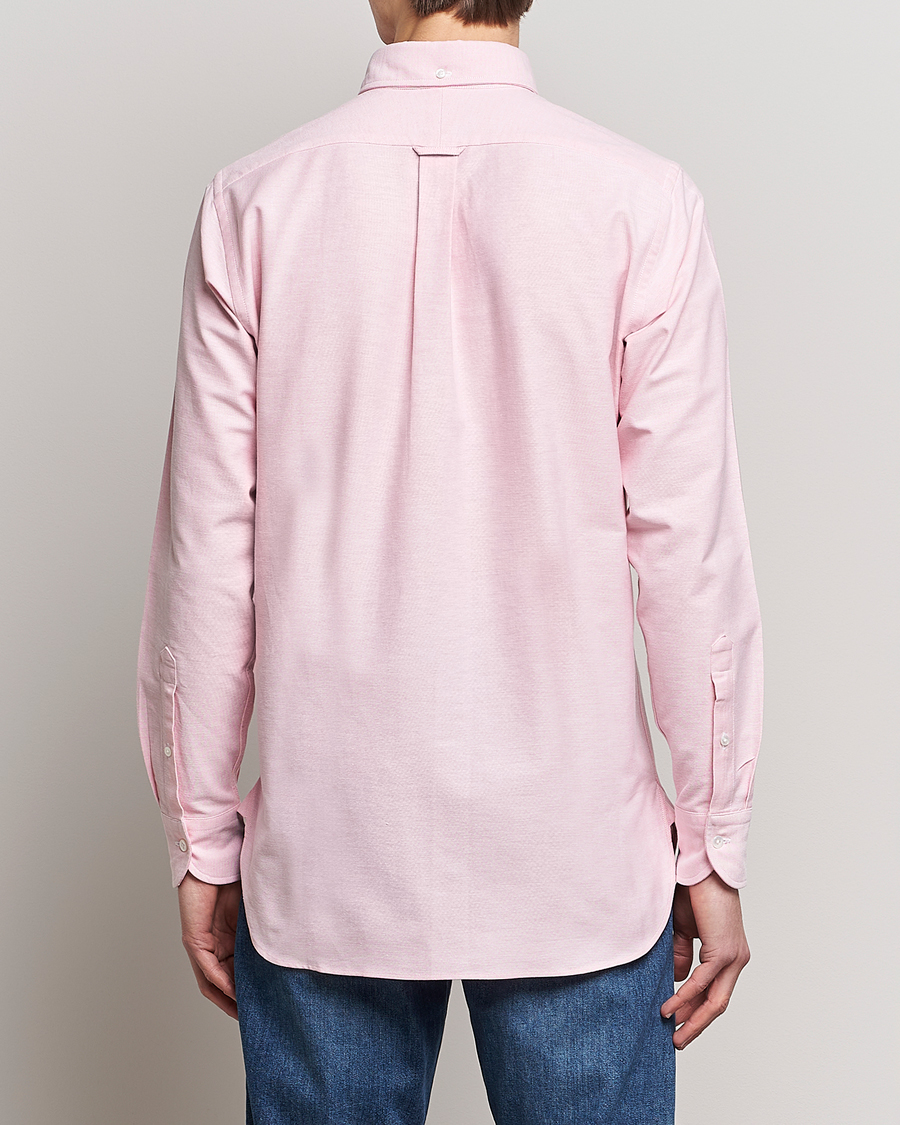 Herre | Skjorter | Drake's | Button Down Oxford Shirt Pink