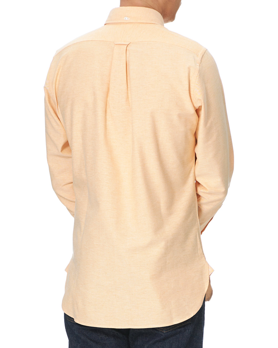 Herre | Skjorter | Drake's | Button Down Oxford Shirt Orange