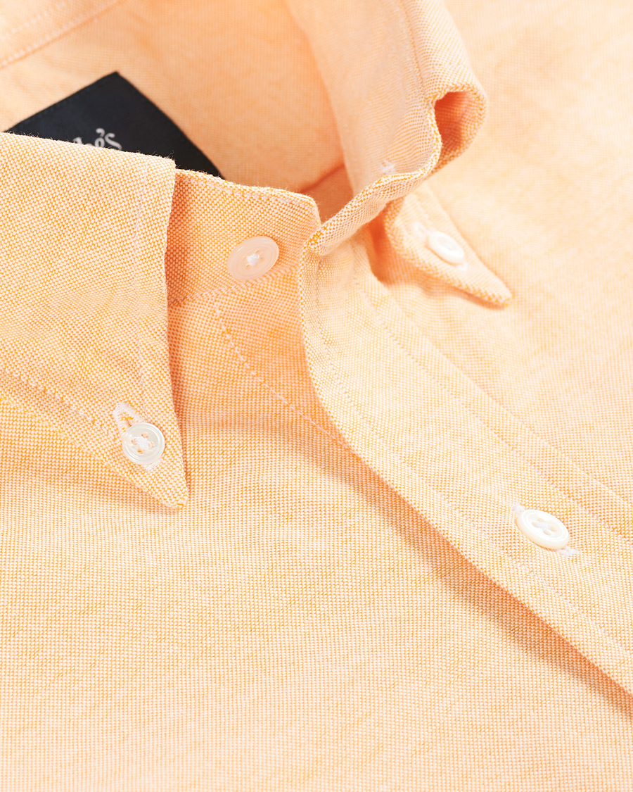 Herre | Skjorter | Drake's | Button Down Oxford Shirt Orange