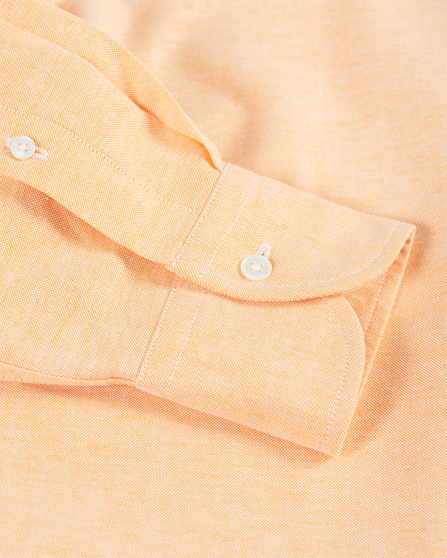 Herre | Skjorter | Drake's | Button Down Oxford Shirt Orange