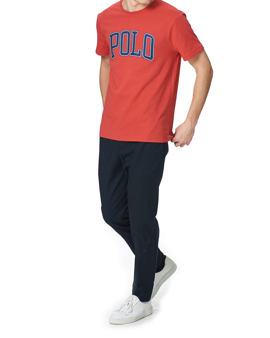 Herre | T-Shirts | Polo Ralph Lauren | Logo Crew Neck Tee Starboard Red
