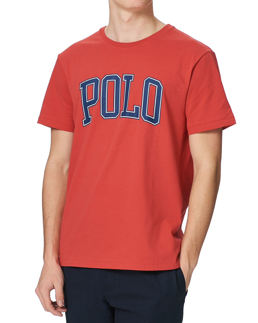 Herre | T-Shirts | Polo Ralph Lauren | Logo Crew Neck Tee Starboard Red