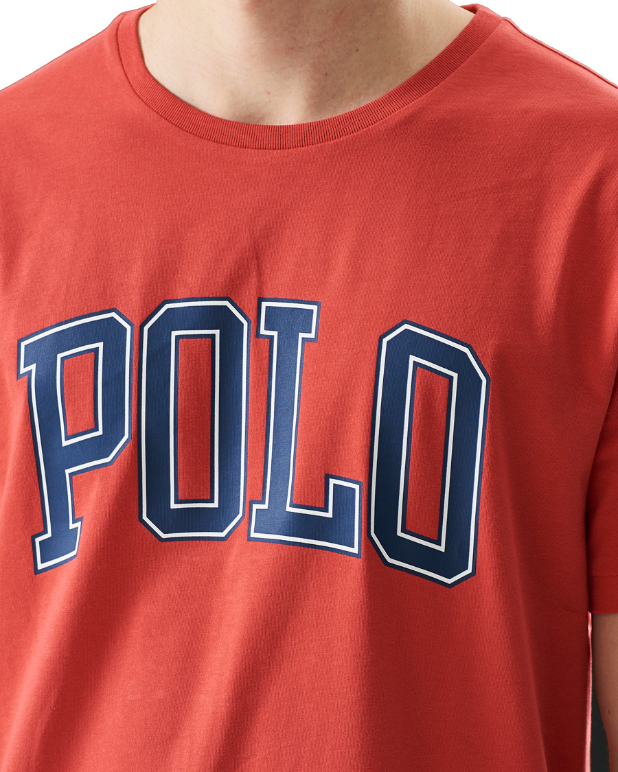 Herre | T-Shirts | Polo Ralph Lauren | Logo Crew Neck Tee Starboard Red