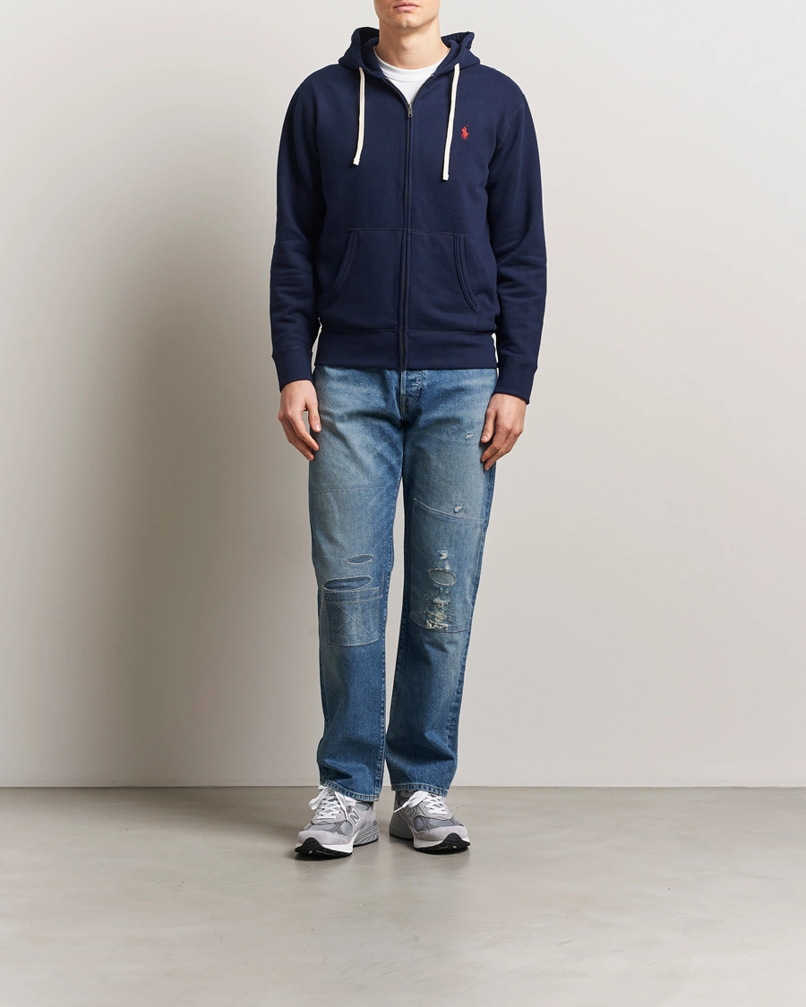Herre | Trøjer | Polo Ralph Lauren | Fleece Full Zip Hoodie Cruise Navy