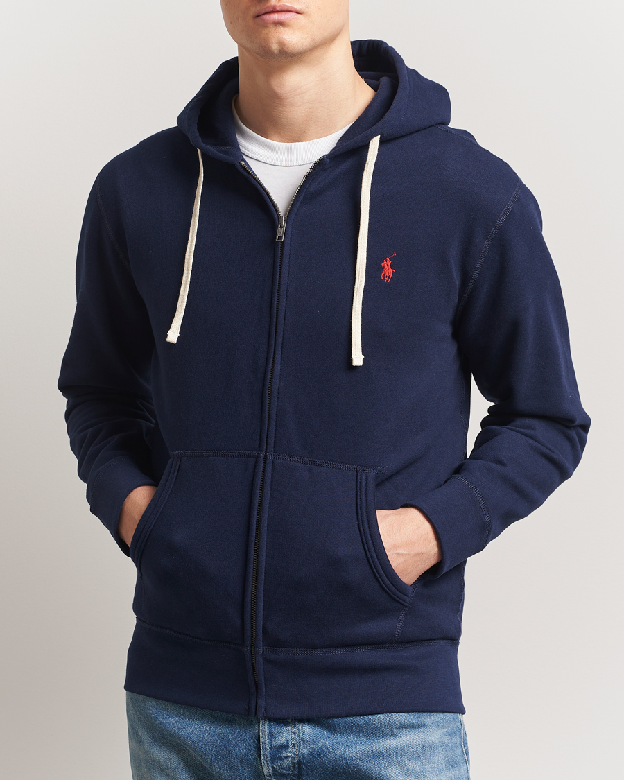 Herre | Trøjer | Polo Ralph Lauren | Fleece Full Zip Hoodie Cruise Navy