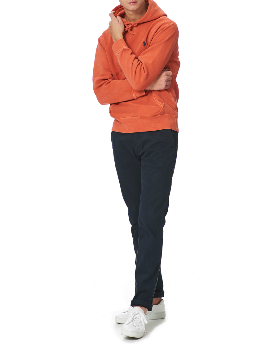 Herre | Trøjer | Polo Ralph Lauren | Garment Dyed Fleece Hoodie College Orange