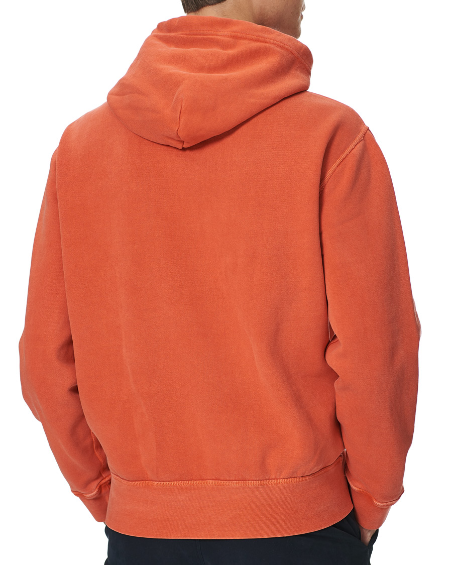 Herre | Trøjer | Polo Ralph Lauren | Garment Dyed Fleece Hoodie College Orange