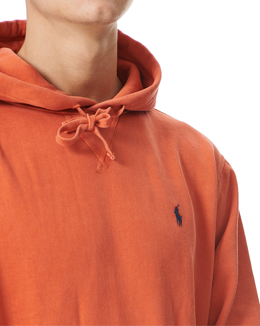 Herre | Trøjer | Polo Ralph Lauren | Garment Dyed Fleece Hoodie College Orange