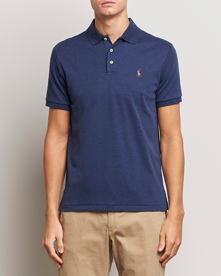 Herre | Polotrøjer | Polo Ralph Lauren | Luxury Pima Cotton Polo Spring Navy Heather