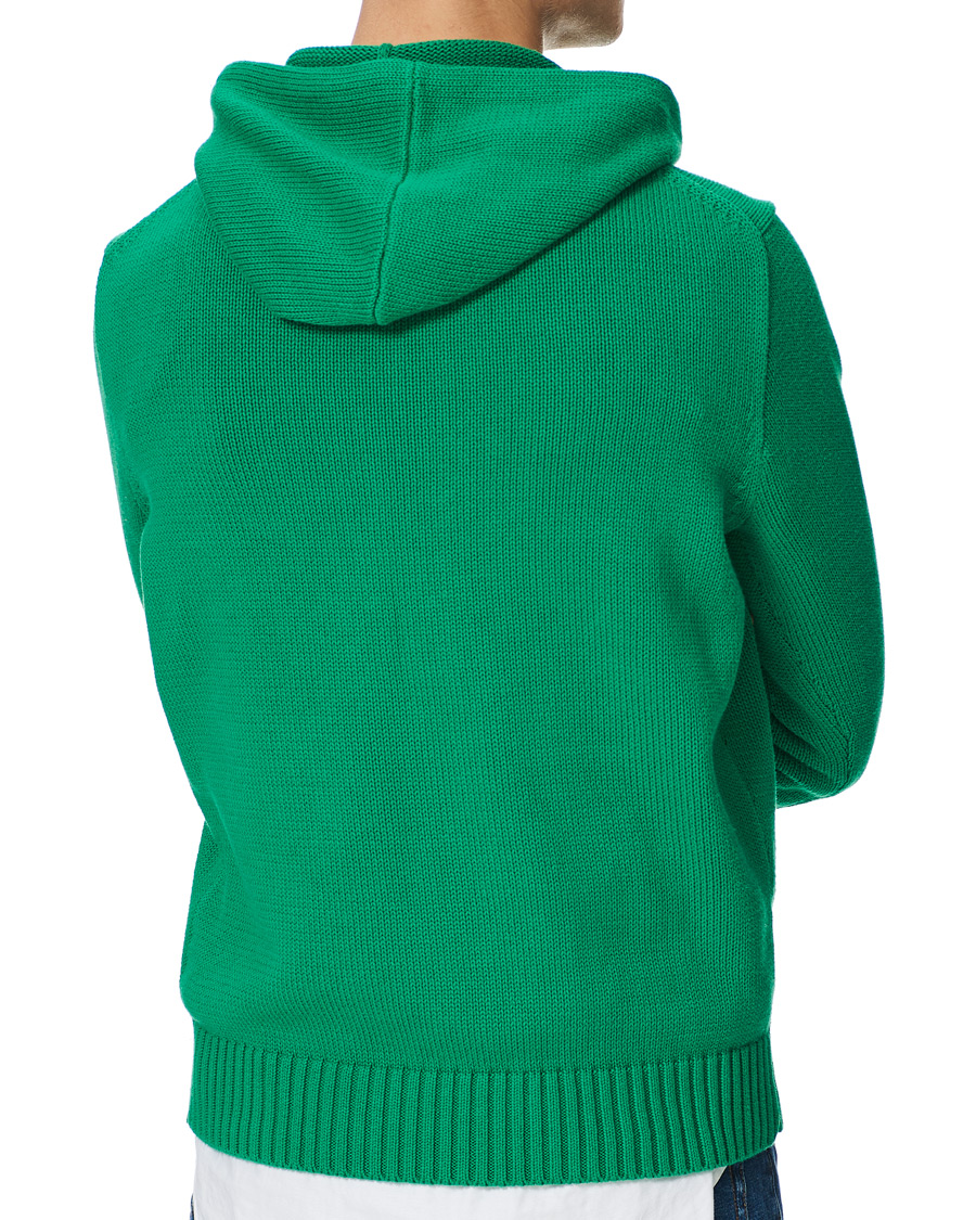Herre | Trøjer | Polo Ralph Lauren | Knitted Ivy Bear Hoodie Cruise Green