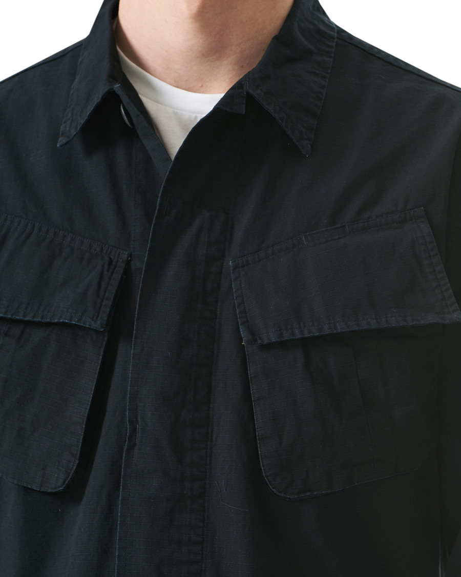 Herre | Skjorter | Polo Ralph Lauren | Military Ripstop Overshirt Polo Black