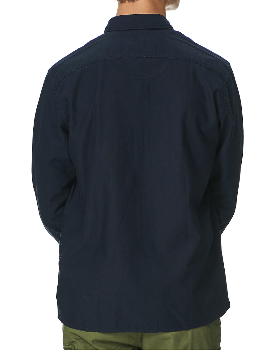 Herre | Skjorter | Polo Ralph Lauren | Garment Dyed Oxford Full-Zip Overshirt RL Navy