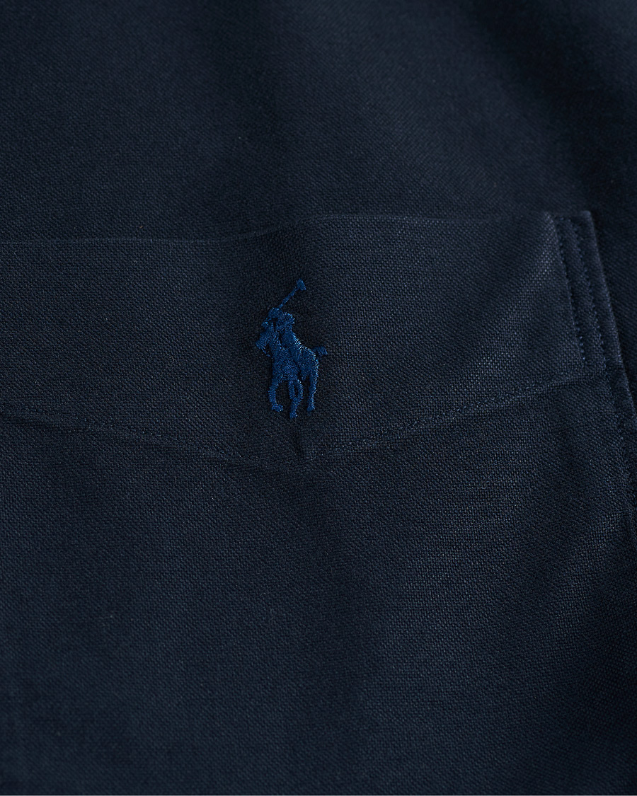 Herre | Skjorter | Polo Ralph Lauren | Garment Dyed Oxford Full-Zip Overshirt RL Navy