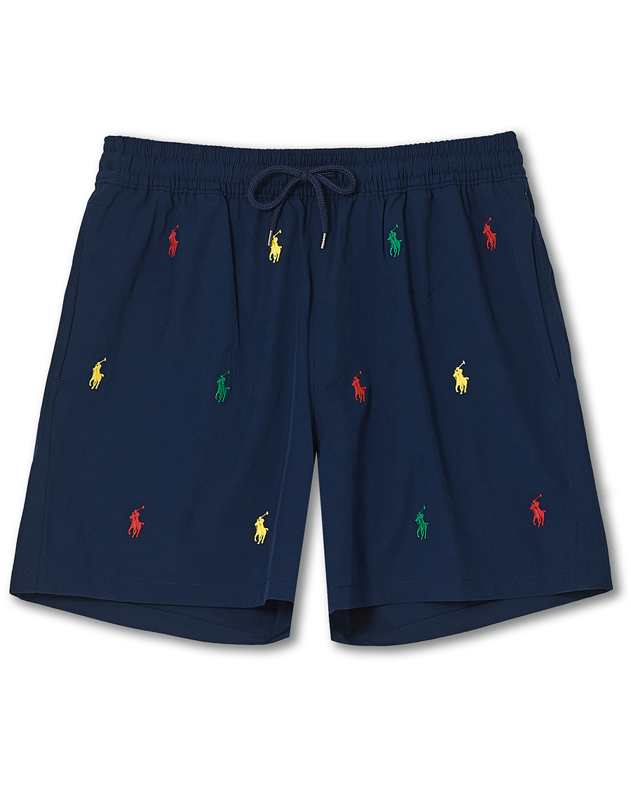 Herre | Badebukser | Polo Ralph Lauren | Traveller Printer Pony Swim Shorts Newport Navy