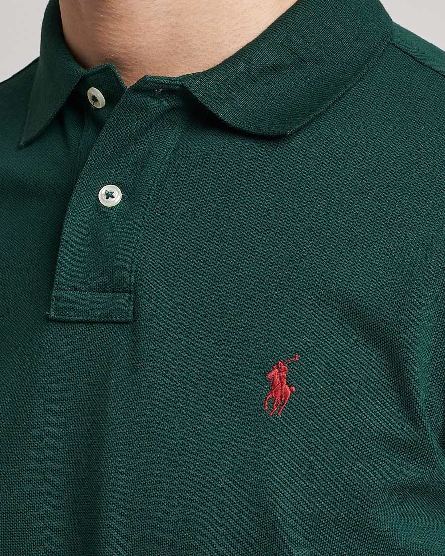 Herre | Polotrøjer | Polo Ralph Lauren | Custom Slim Fit Polo College Green