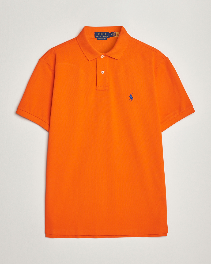 Herre | Polotrøjer | Polo Ralph Lauren | Custom Slim Fit Polo Sailing Orange