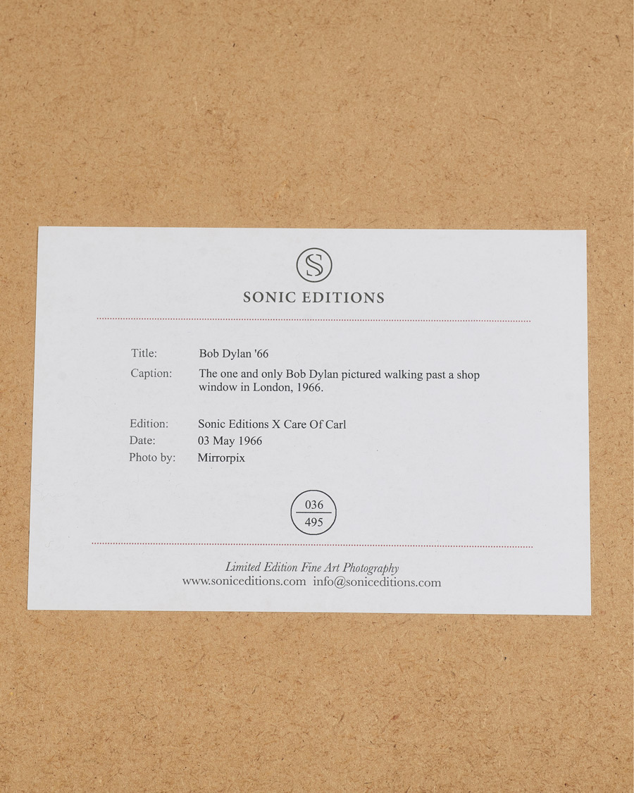 Herre | Plakater | Sonic Editions | Framed Bob Dylan 66