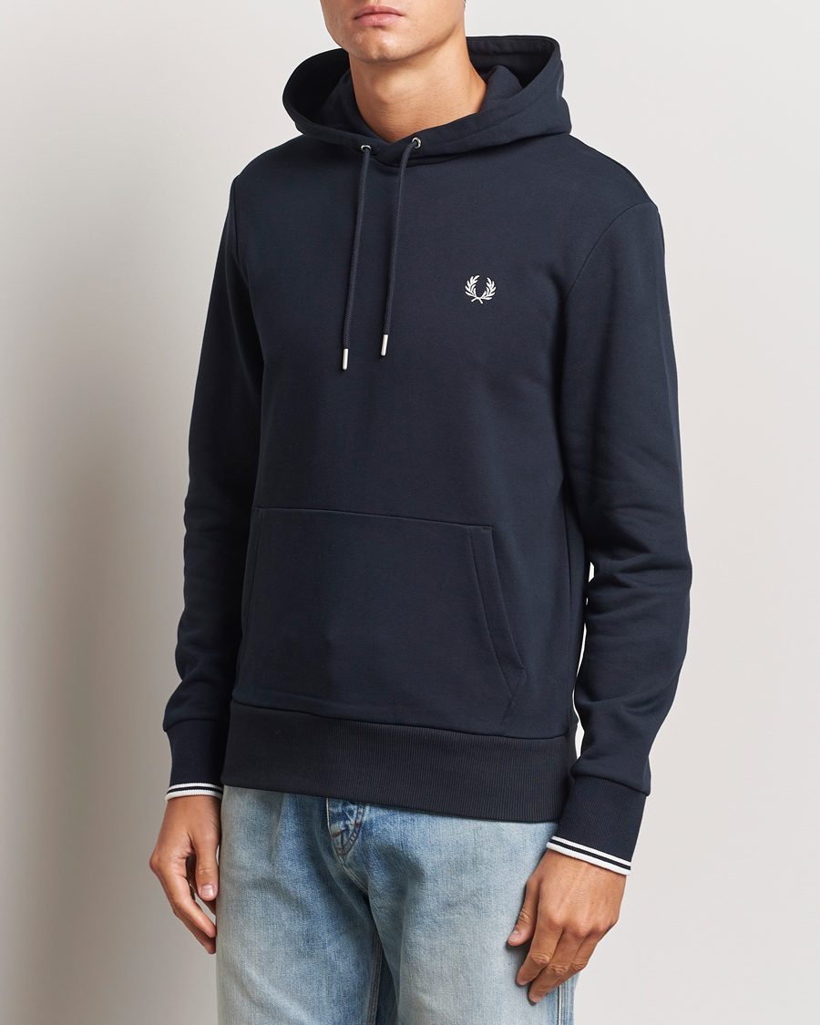 Herre | Trøjer | Fred Perry | Tipped Hoodie Navy
