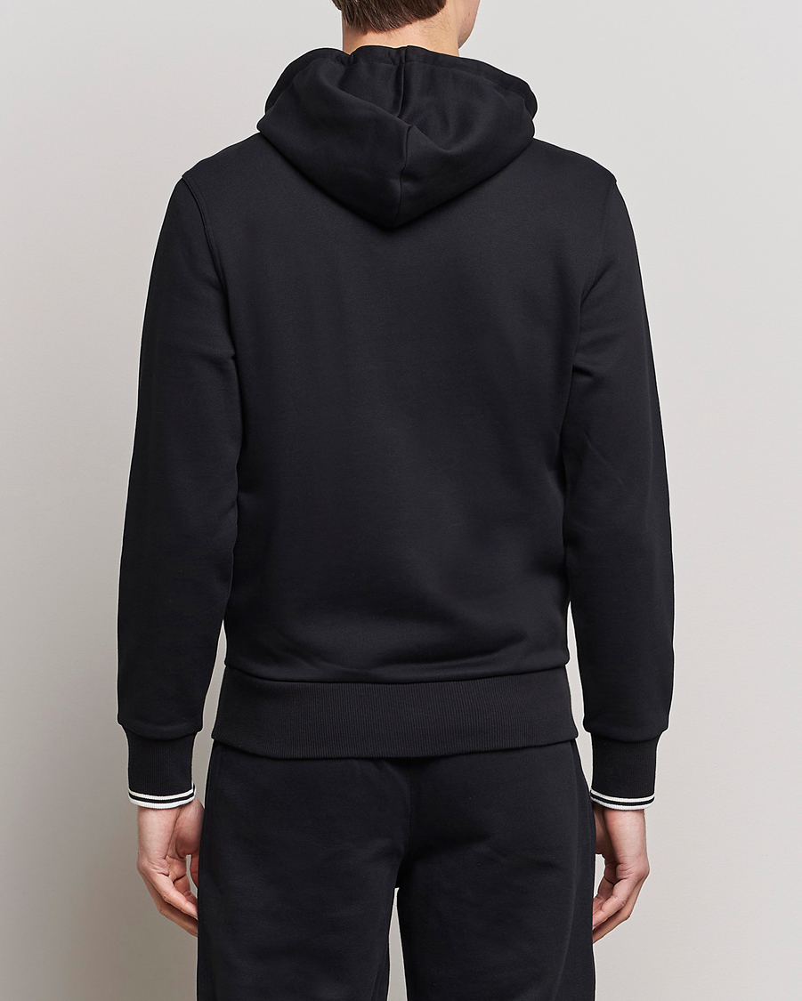 Herre | Trøjer | Fred Perry | Full Zip Hooded Sweatshirt Black