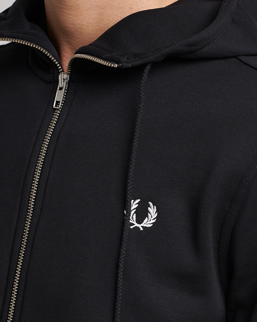 Herre | Trøjer | Fred Perry | Full Zip Hooded Sweatshirt Black