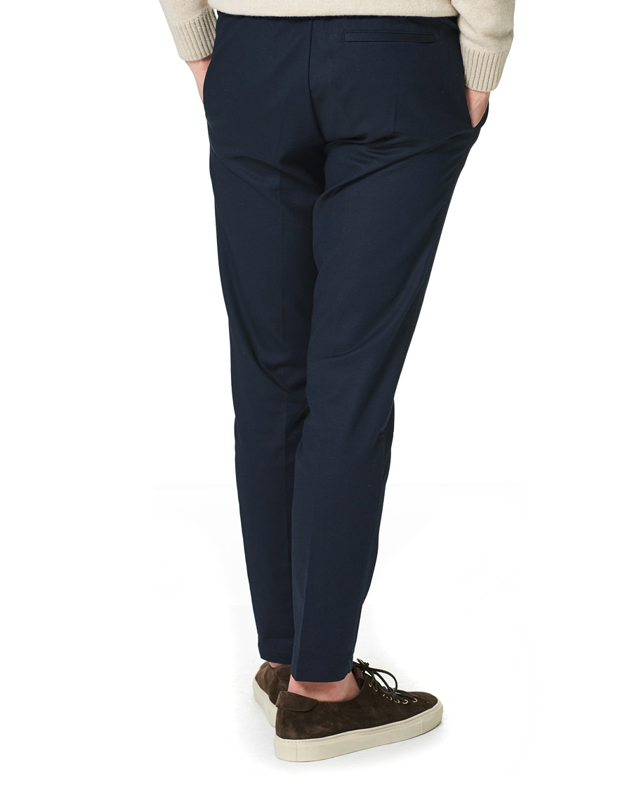 Herre | Bukser | Samsøe Samsøe | Samsøe & Samsøe Smithy Organic Cotton Drawstring Trousers Sky Captain