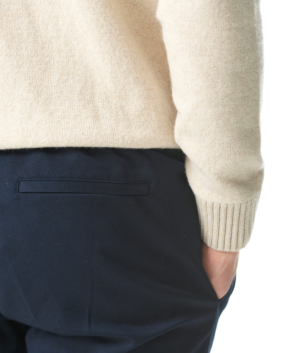 Herre | Bukser | Samsøe Samsøe | Samsøe & Samsøe Smithy Organic Cotton Drawstring Trousers Sky Captain