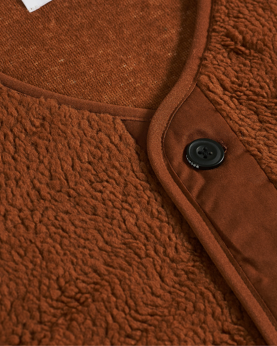 Herre | Trøjer | Samsøe Samsøe | Samsøe & Samsøe Frederik Recycled Fleece Vest Caramel Cafe