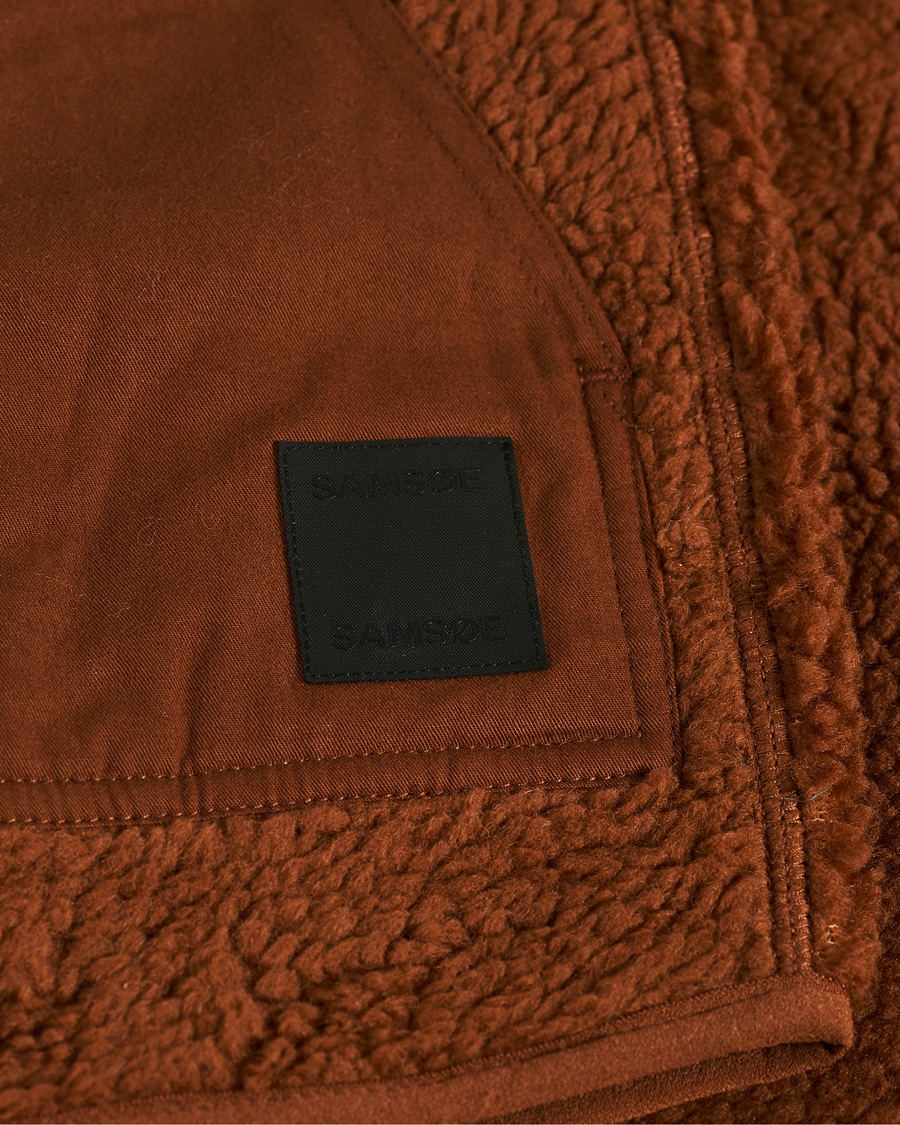 Herre | Trøjer | Samsøe Samsøe | Samsøe & Samsøe Frederik Recycled Fleece Vest Caramel Cafe