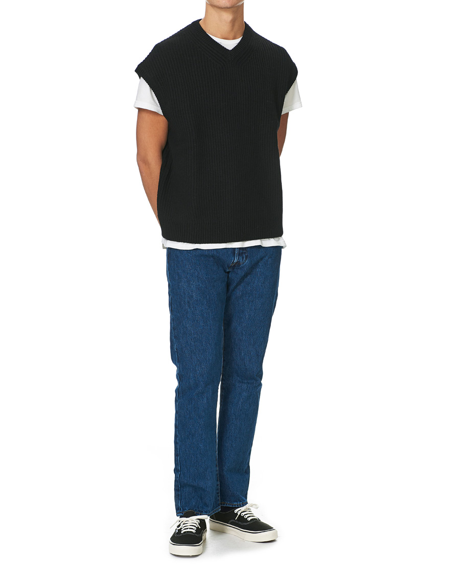 Herre | Trøjer | Samsøe Samsøe | Samsøe & Samsøe Anders Knitted Wool Vest Black