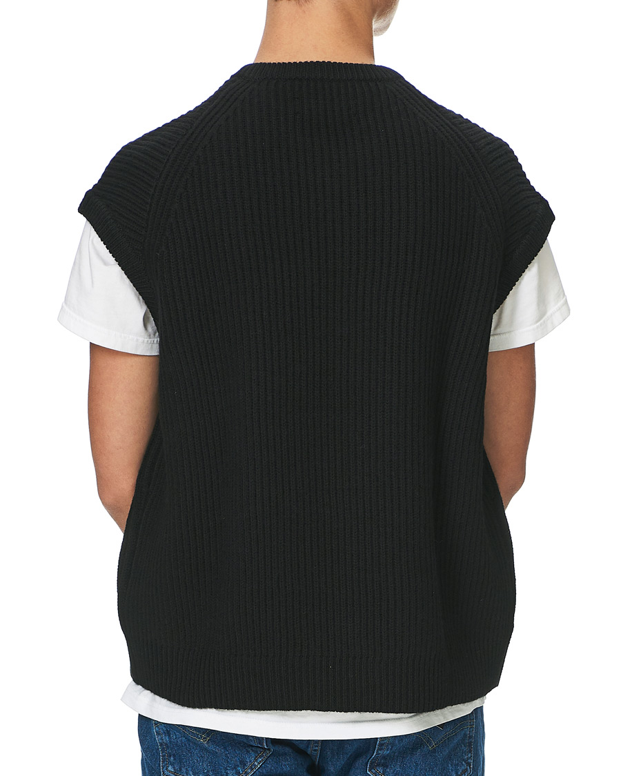 Herre | Trøjer | Samsøe Samsøe | Samsøe & Samsøe Anders Knitted Wool Vest Black